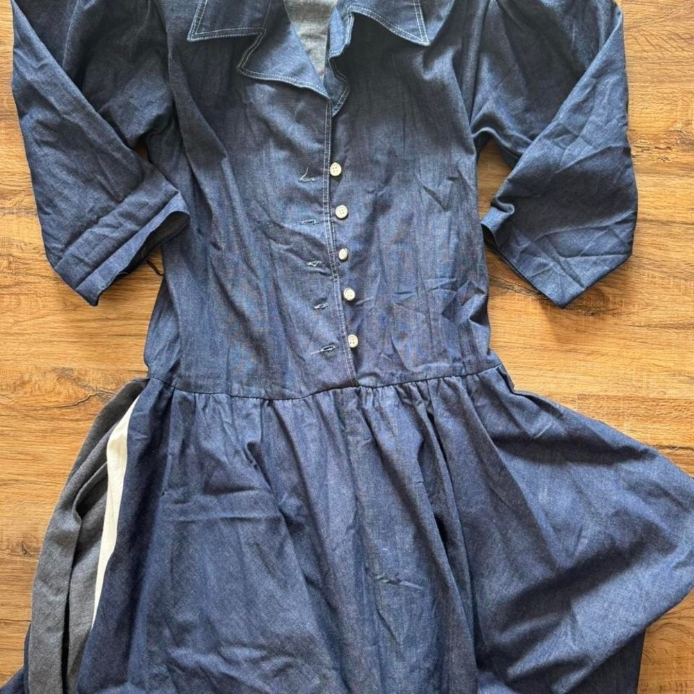 Vintage DLM Denim Dress - Picture 3 of 4